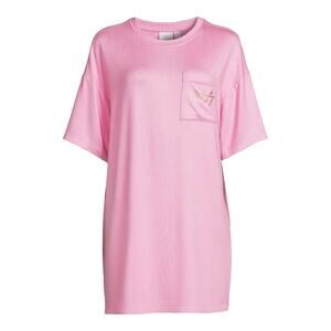 CELEBRITY PINK SLEEP WOMENS PINK OVERSIZED SLEEP SHIRT NIGHTGOWN SIZE XS/S NWT